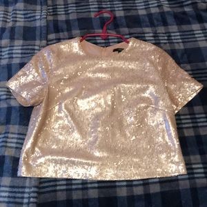 Gold Sequin Top
